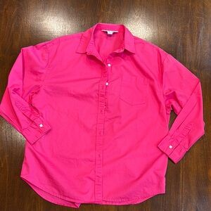 Old Navy Women's Pink Button Down Shirt